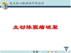 主动脉窦瘤破裂培训课件