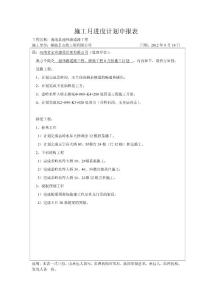 施工月進度計劃申報表