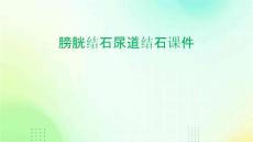 膀胱结石尿道结石课件