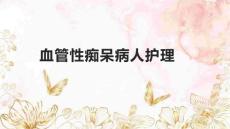 血管性痴呆病人护理