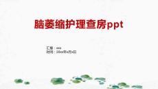 脑萎缩护理查房ppt