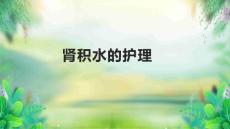 肾积水的护理