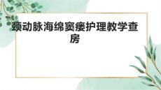 颈动脉海绵窦瘘护理教学查房
