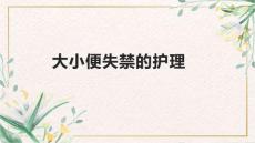 大小便失禁的护理1