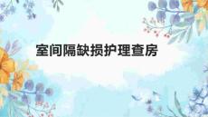 室间隔缺损护理查房