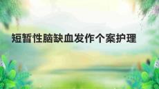 短暂性脑缺血发作个案护理