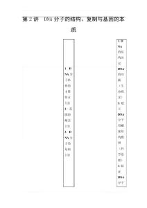 2021版高考生物(蘇教版)一輪復(fù)習(xí)學(xué)案：必修2 第6單元 第2講 DNA分子的結(jié)構(gòu)、復(fù)制與基因的本質(zhì)