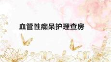 血管性痴呆护理查房