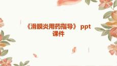 《滑膜炎用药指导》课件