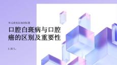健康课堂之口腔白斑病不是口腔癌但需重视