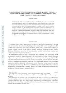 Calculating with topological André-Quillen theory, I Homotopical properties of universal derivations and free commutative S-algebras