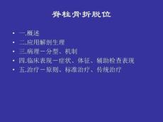 脊柱骨折脱位