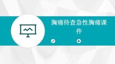 胸痛待查急性胸痛课件