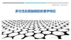 多灶性白质脑病的影像学特征