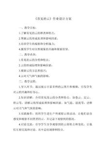 《常見的云作業設計方案-2023-2024學年科學粵教版2001》