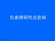 色素障碍性皮肤病专家讲座