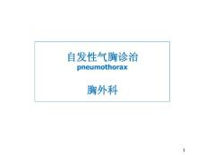 自发性气胸诊治