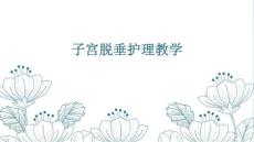 子宫脱垂护理教学