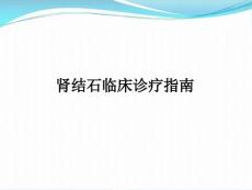 肾结石诊疗指南