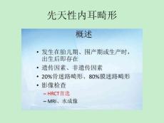 先天性内耳畸形课件