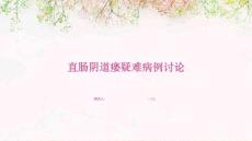 直肠阴道瘘疑难病例讨论
