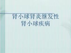 肾小球肾炎继发性肾小球疾病PPT