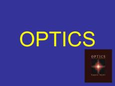 OPTICS Lecture 2008-1A