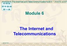 module 6 The Internet and Telecommunications课件（外研版 必修