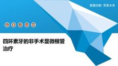 四环素牙的非手术显微根管治疗