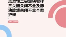 风湿性二尖瓣狭窄伴三尖瓣关闭不全及肺动脉瓣关闭不全个案护理
