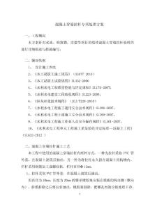 混凝土穿墻拉桿專項處理方案