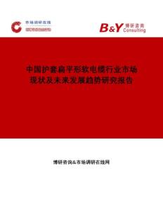 中国护套扁平形软电缆行业市场现状及未来发展趋势研究报告