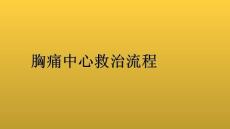胸痛中心培训课件胸痛中心救治流程