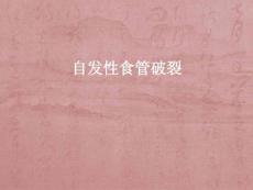 自发性食管破裂-课件