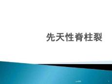 先天性脊柱裂_2022年学习资料