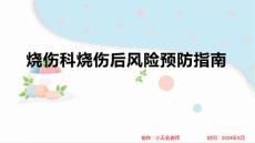 烧伤科烧伤后风险预防指南