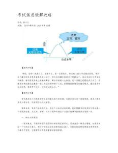 考试焦虑缓解攻略