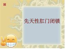 先天性肛门闭锁培训课件
