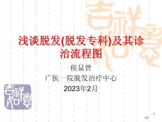 浅谈脱发脱发专科及其诊治流程图培训课件