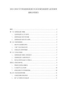 2024-2030年中国皮肤粘连蛋白行业市场发展趋势与前景展望战略分析报告