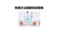 物理方法缓解排尿困难2024课件