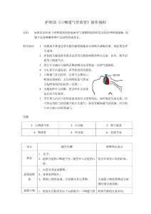 护理部《口咽通气管放置》操作规程