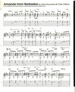 Amanda From Barbados - Guitar Tab 吉他 (John Knowles)
