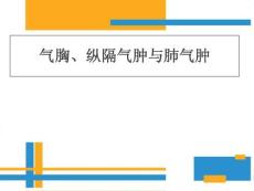 气胸纵隔气肿和肺气肿培训课件