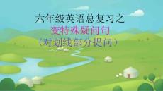 通用版英語六年級下冊變特殊疑問句（課件）