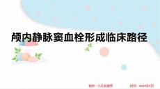 颅内静脉窦血栓形成临床路径
