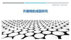 外翻拇的成因研究