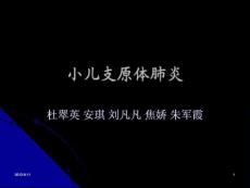 小儿支原体肺炎