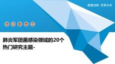 肺炎军团菌感染领域的20个热门研究主题-