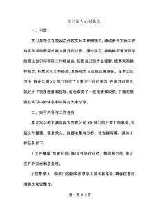 實(shí)習(xí)報(bào)告心得體會(huì)